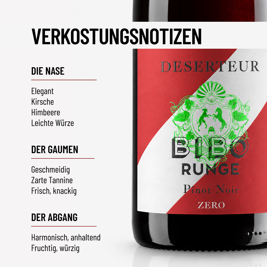 DESERTEUR PINOT NOIR: der ganze Charme dieser einzigartigen, alkoholfreien Rebsorte!
