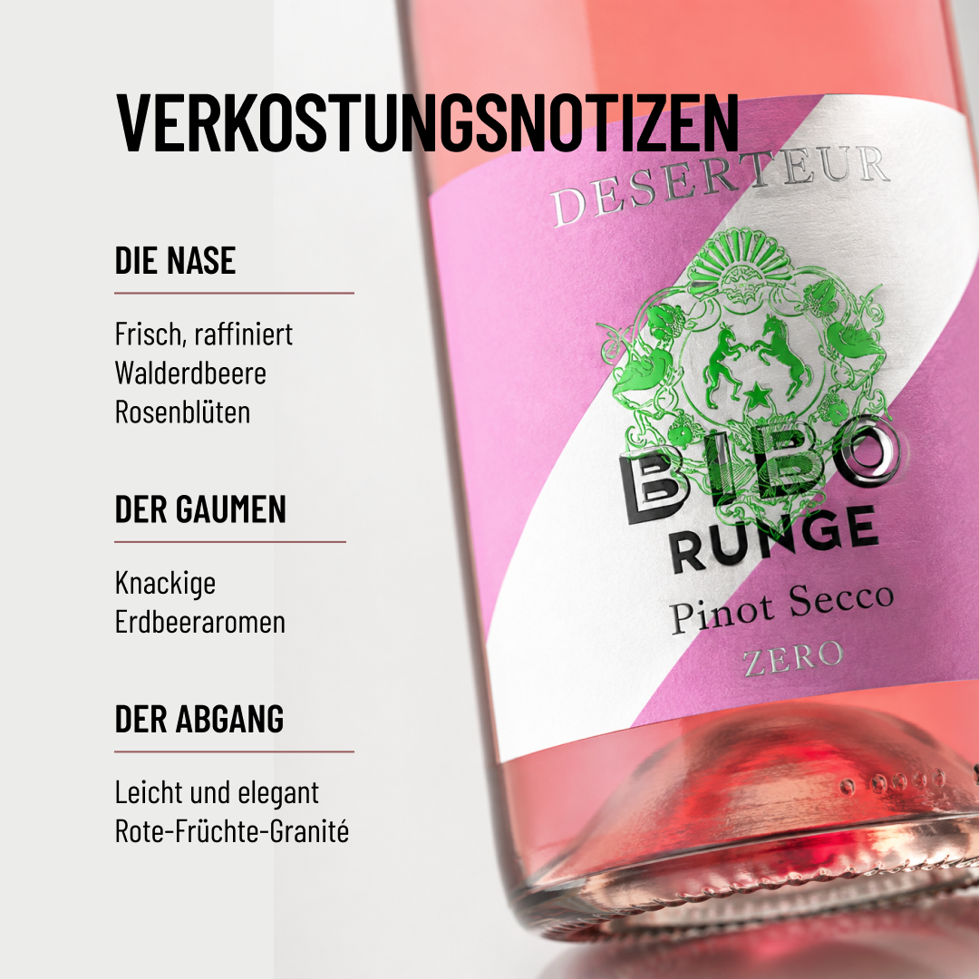 DESERTEUR PINOT SECCO: ein Schluck Sommer-Frische.