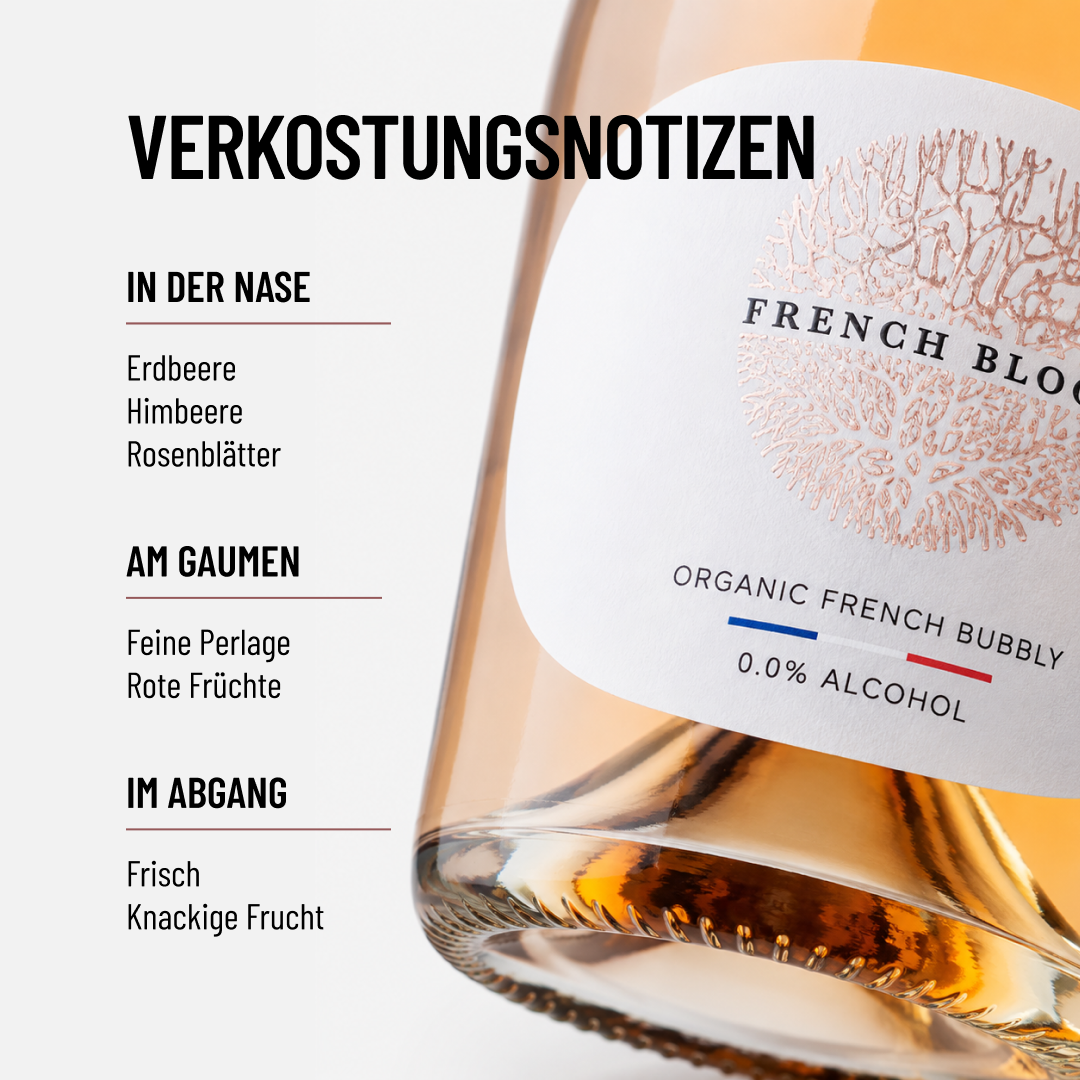FRENCH BLOOM Rosé: alkoholfrei von der Familie Frèrejean-Taittinger