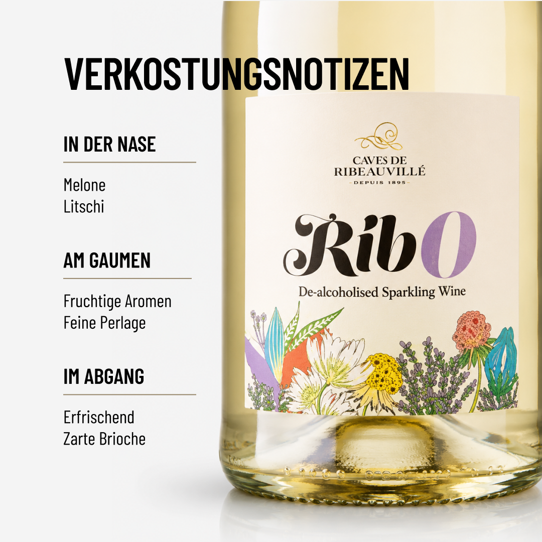 RIB0 SPARKLING: alkoholfreier Schaumwein der Cave de Ribeauvillé