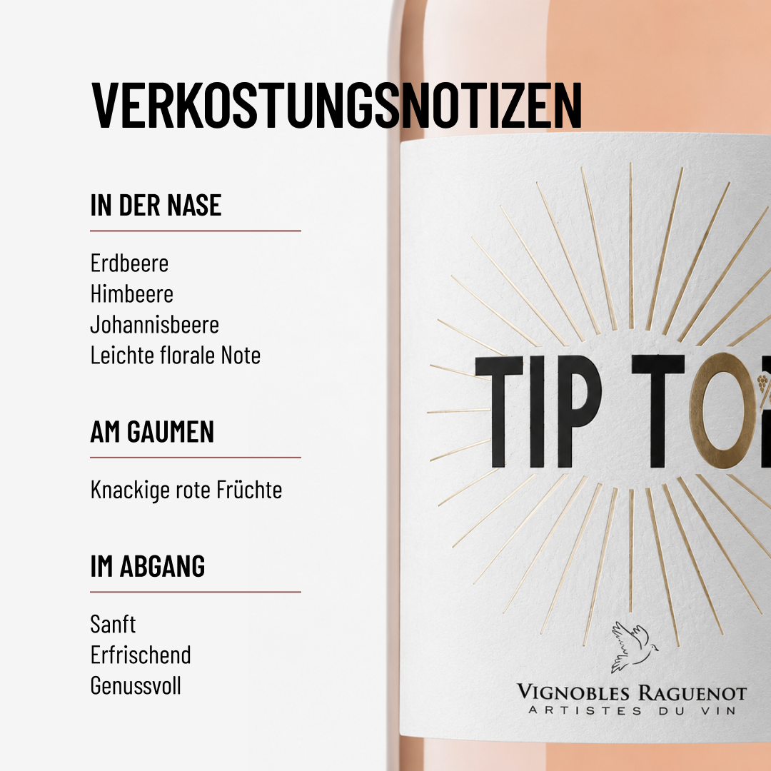 TIP TOP ROSÉ: frischer und fruchtiger Rosé aus Gironde.