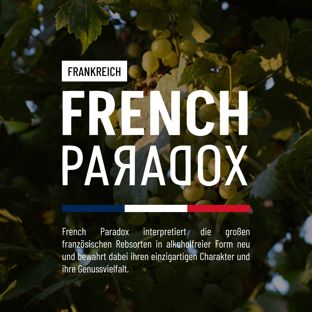 FRENCH PARADOX SPARKLING: alkoholfrei, fruchtig und trocken aus der Heimat von Frédéric