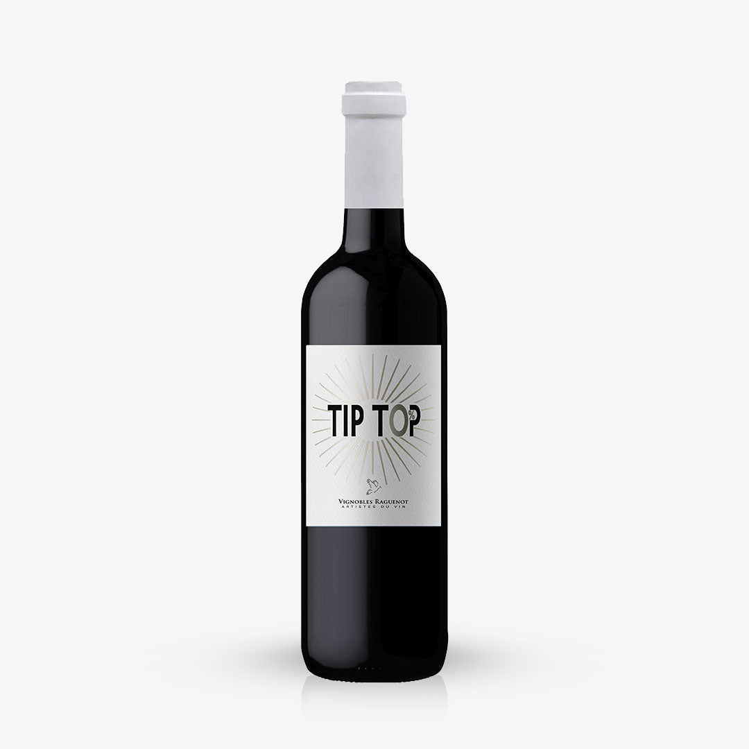 TIP TOP ROUGE: Merlot & Cabernet, die typische Cuvée ohne Alkohol.