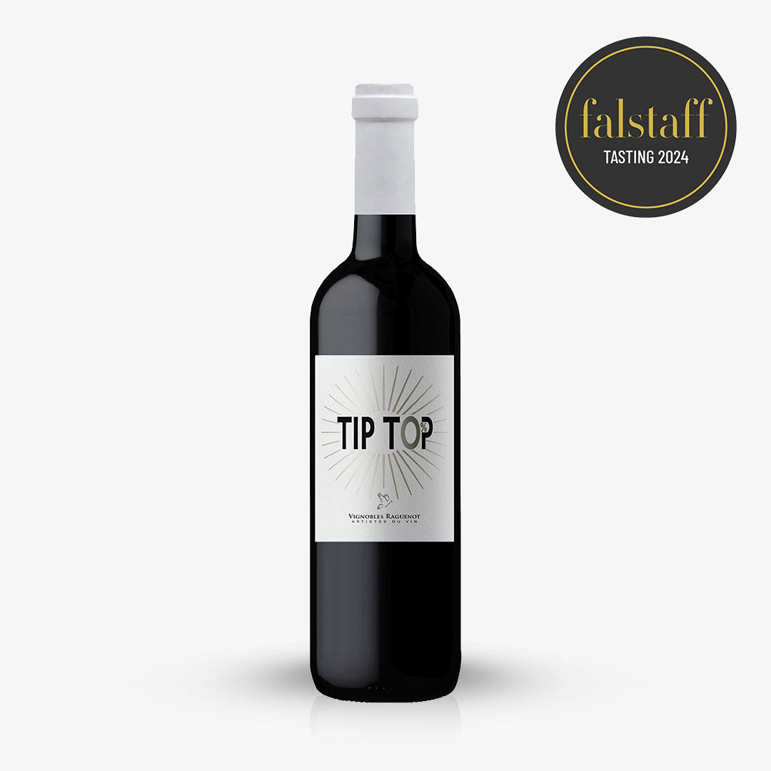 TIP TOP ROUGE: Merlot & Cabernet, die typische Cuvée ohne Alkohol.