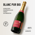 BLANC PUR BIO: Alkoholfreier Schaumwein aus der Strauch Sektmanufaktur