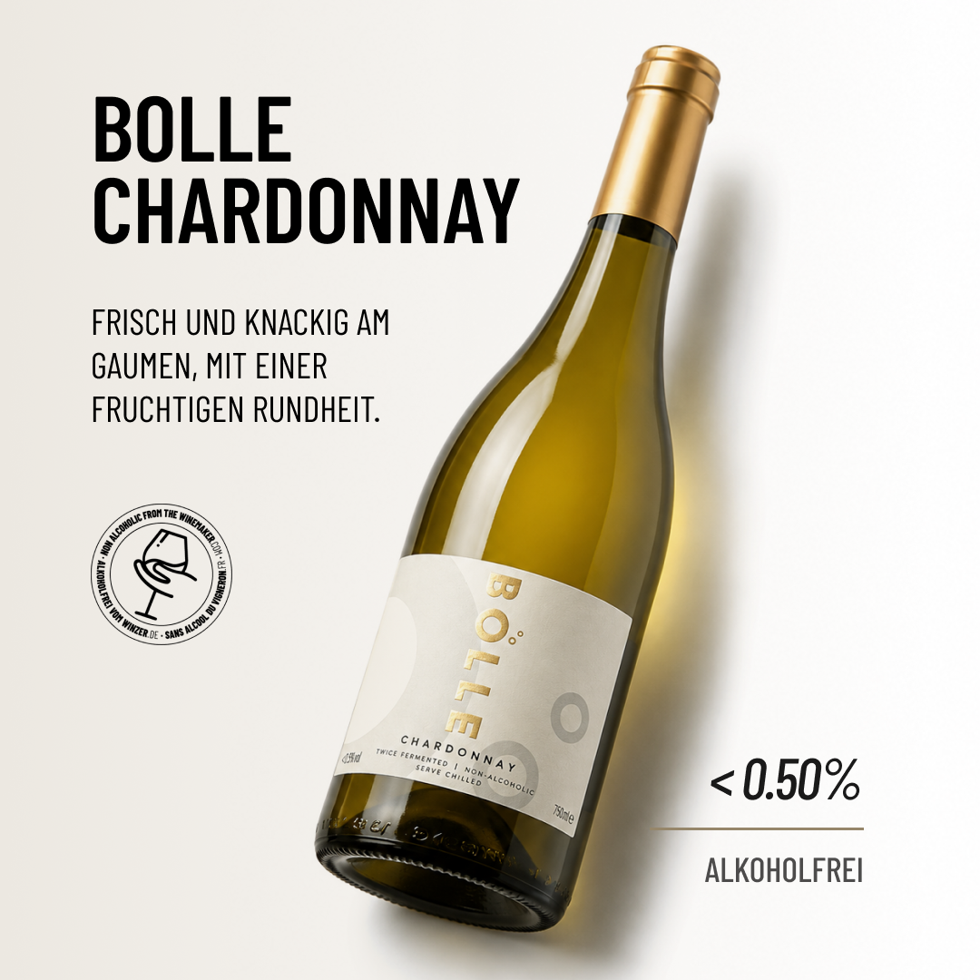 BOLLE CHARDONNAY: Frisch und knackig am Gaumen, mit einer fruchtigen Rundheit.