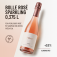 BOLLE ROSÉ SPARKLING 0,375: Fein perlender Rosé mit Aromen von roten Früchten.