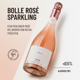 BOLLE ROSÉ SPARKLING: Fein perlender Rosé mit Aromen von roten Früchten.