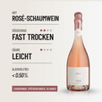 BOLLE ROSÉ SPARKLING: Fein perlender Rosé mit Aromen von roten Früchten.