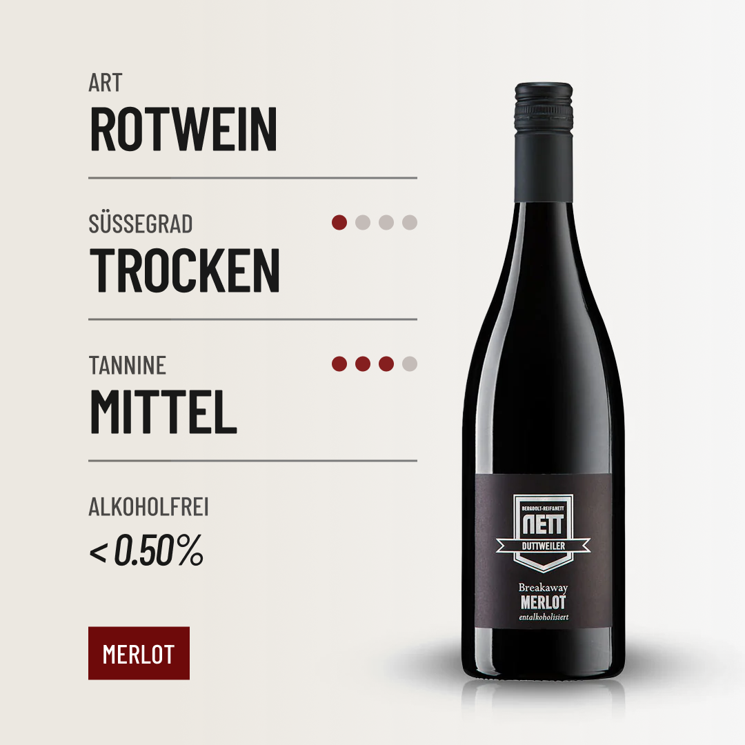 BREAKAWAY MERLOT: so soll ein Pfälzer-Merlot schmecken, ohne Alkohol