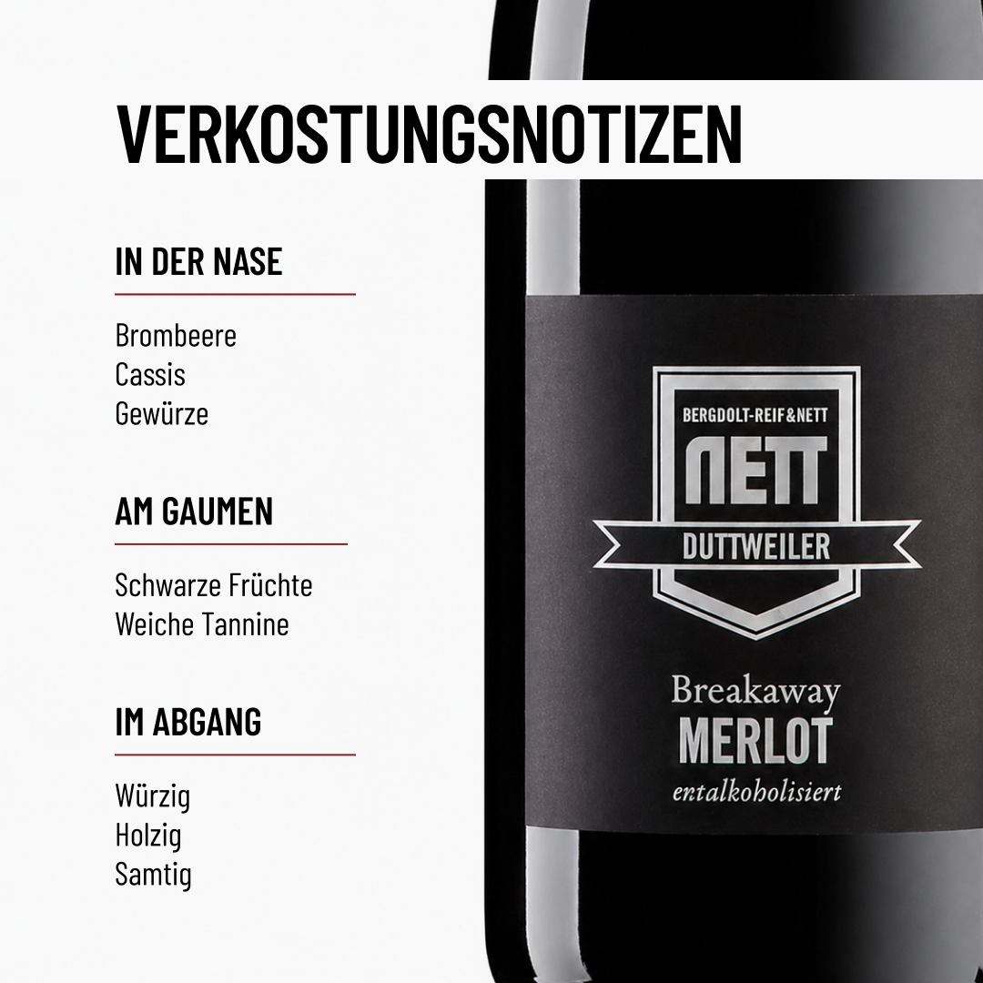 BREAKAWAY MERLOT: so soll ein Pfälzer-Merlot schmecken, ohne Alkohol