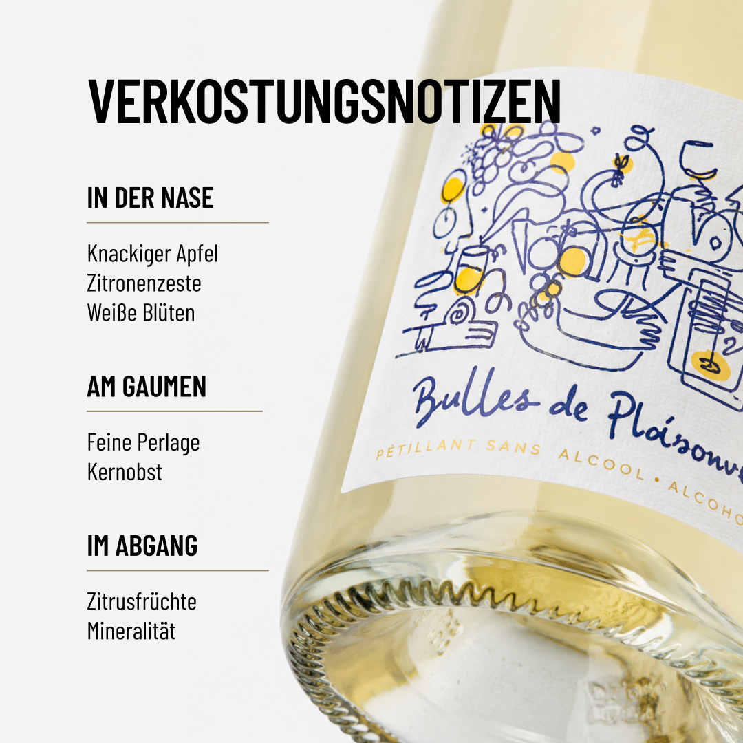 BULLES DE PHENOMENE: ein spritziger alkoholfreier Wein, frisch und fruchtig
