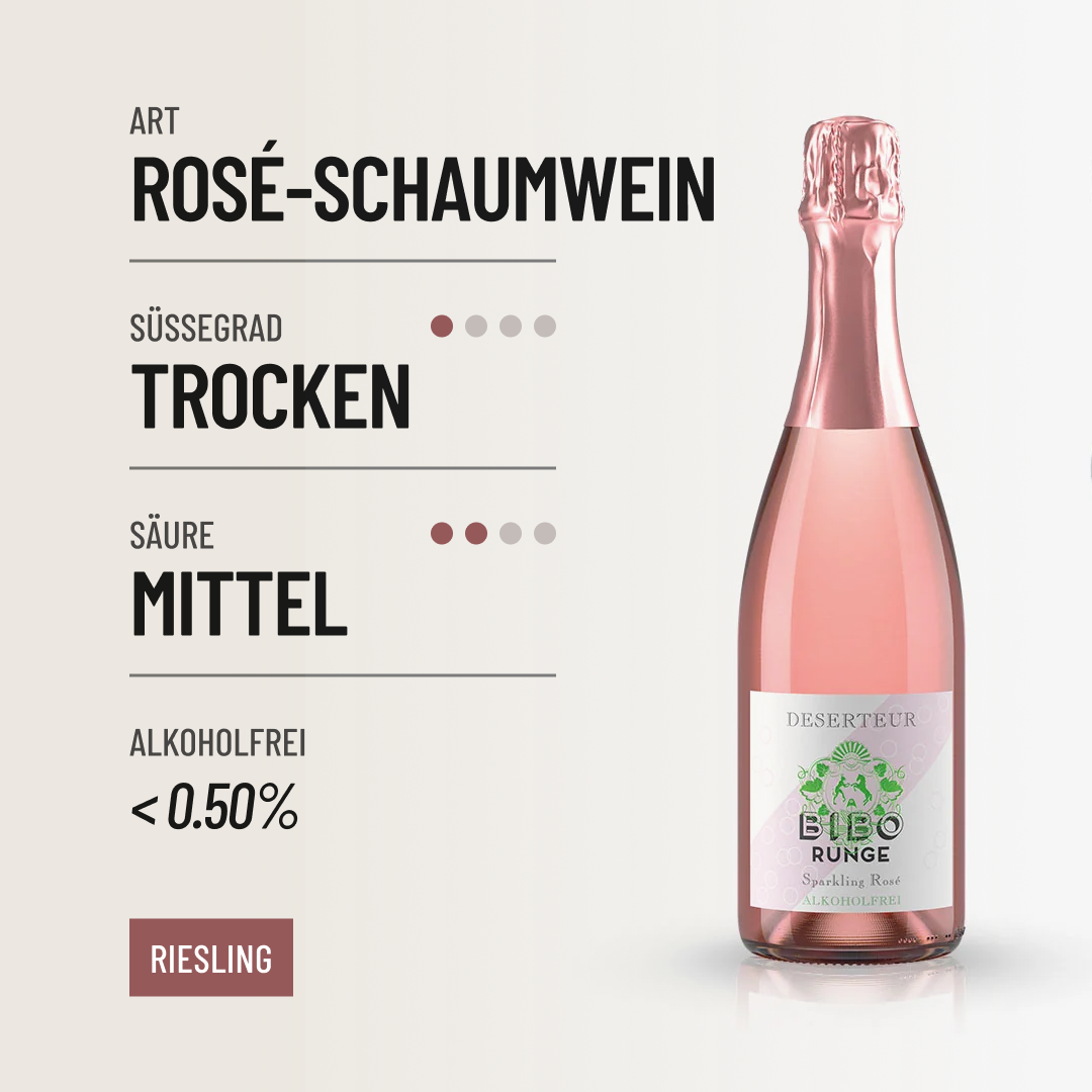 DESERTEUR SPARKLING ROSÉ : lecker, schön und trocken aus dem Hause BIBO RUNGE