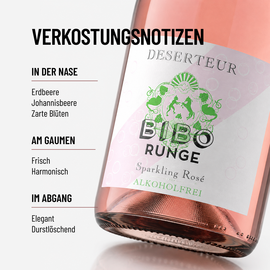 DESERTEUR SPARKLING ROSÉ : lecker, schön und trocken aus dem Hause BIBO RUNGE