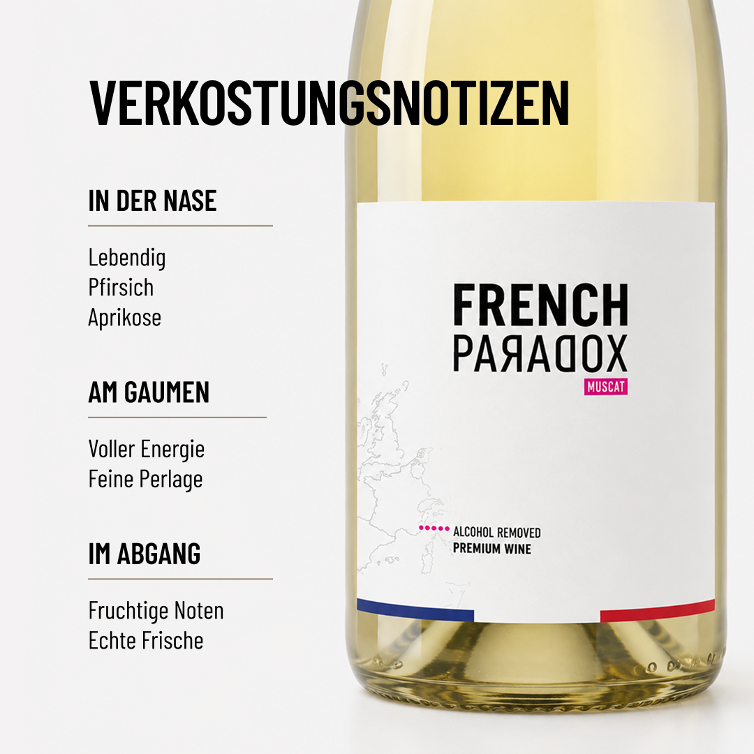 FRENCH PARADOX SPARKLING: alkoholfrei, fruchtig und trocken aus der Heimat von Frédéric