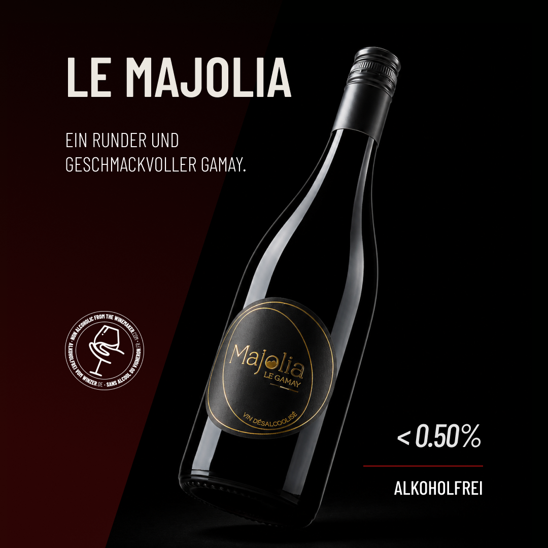 MAJOLIA LE GAMAY: Ein runder und aromatischer Gamay – alkoholfrei