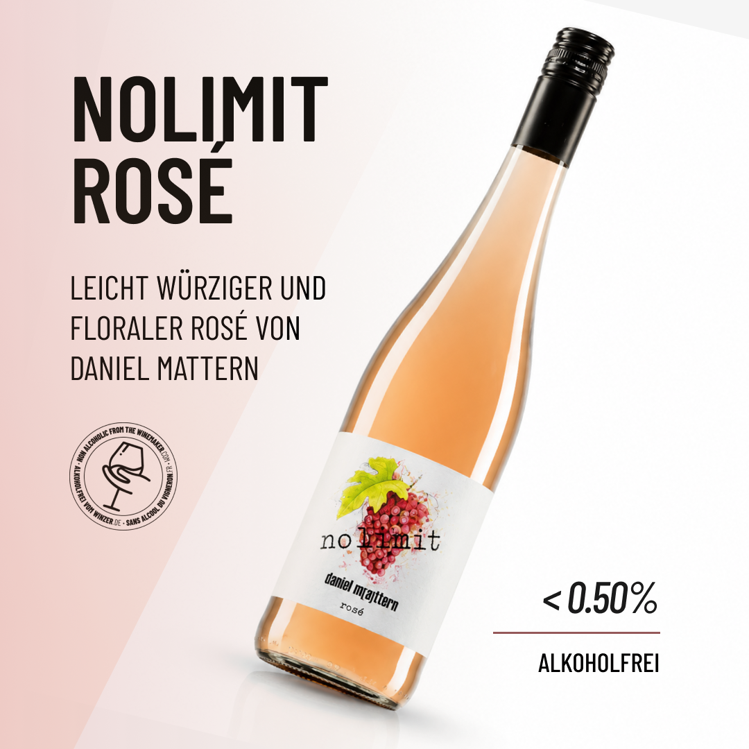 NOLIMIT ROSÉ: Leicht würziger und floraler Rosé von Daniel Mattern