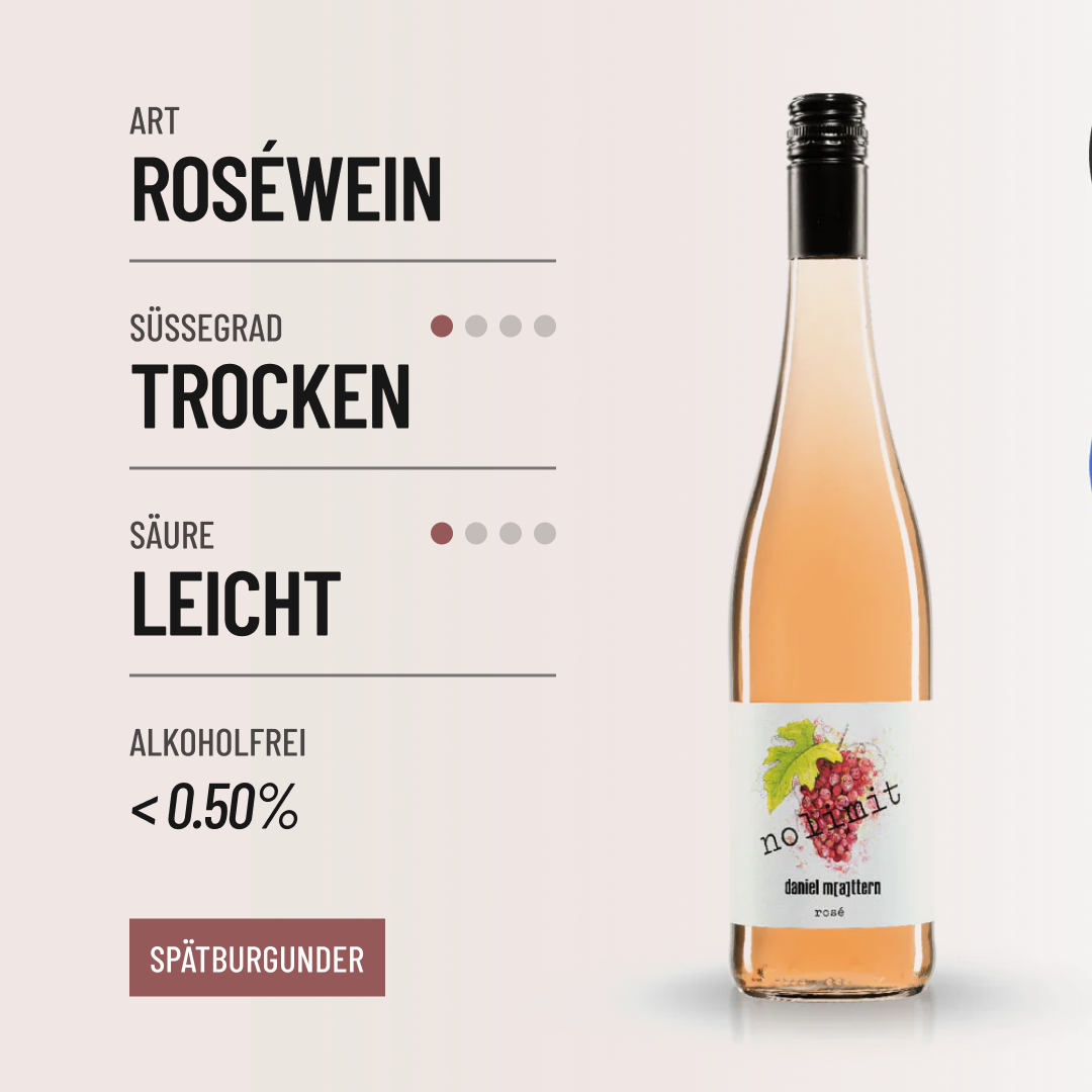 NOLIMIT ROSÉ: Leicht würziger und floraler Rosé von Daniel Mattern