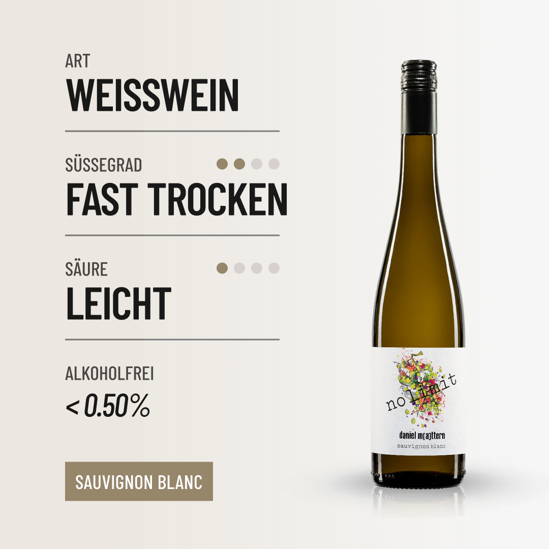 NOLIMIT SAUVIGNON BLANC: Brandneuer trockener Sauvignon Blanc von Daniel Mattern