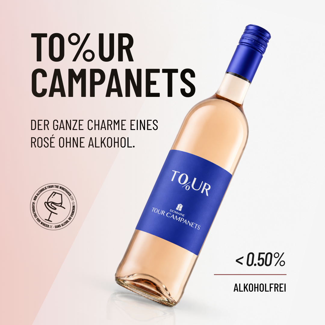 To%ur Campanets: Der ganze Charme eines Rosé ohne Alkohol.