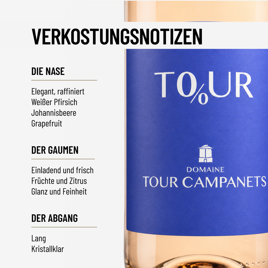 To%ur Campanets: Der ganze Charme eines Rosé ohne Alkohol.