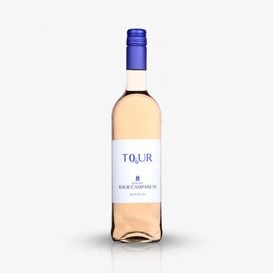 To%ur Campanets Pétillant: Feinperliger alkoholfreier Rosé.