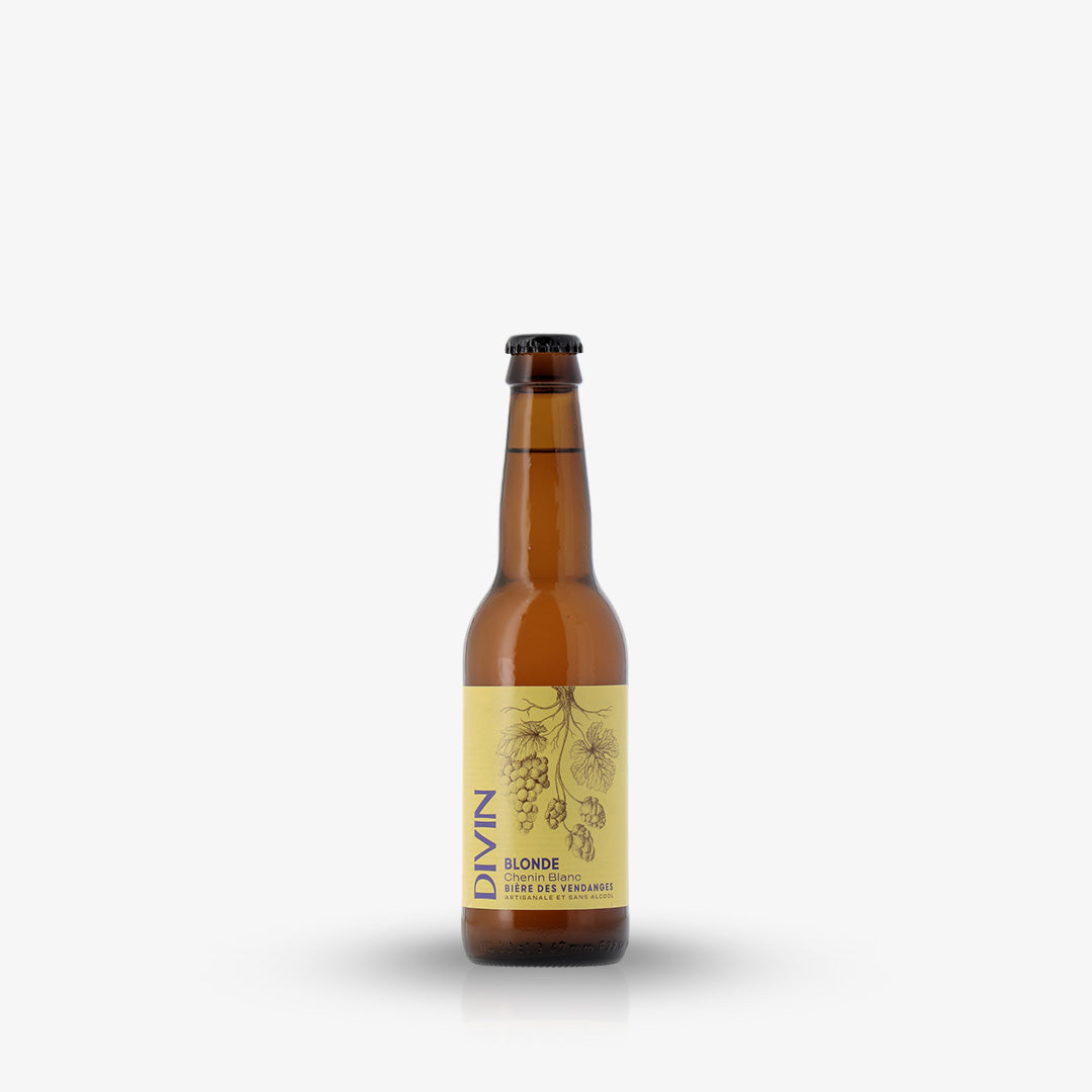 DIVIN BIERE BLONDE - CHENIN: Alkoholfreies Bier, mild und ausgewogen, mit einem feinen Hauch von Chenin